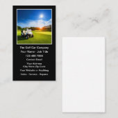 Golf Cart And Golf Car Theme Visitenkarte (Vorne/Hinten)