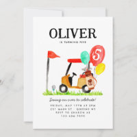 Golf Cart Ball Ballon Kinder Golfer Geburtstag