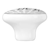 Golf Cart Ball für Golfer Monogram Keramikknauf (Seitenansicht)