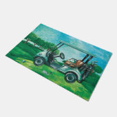 Golf Cart Ball Golfspielen Fußmatte (Schrägansicht)