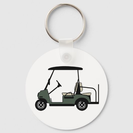 Golf Cart Button Schlüsselanhänger (Vorderseite)