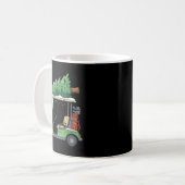 Golf Cart Christmas Tree Lights Funny For Men Wome Kaffeetasse (Vorderseite Links)
