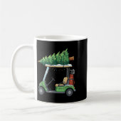 Golf Cart Christmas Tree Lights Funny For Men Wome Kaffeetasse (Links)