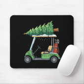 Golf Cart Christmas Tree Lights Funny For Men Wome Mousepad (Mit Mouse)