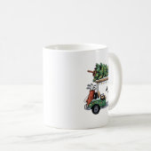 Golf Cart Christmas Tree Lights Golfing Golfer Fun Kaffeetasse (VorderseiteRechts)