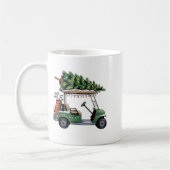 Golf Cart Christmas Tree Lights Golfing Golfer Fun Kaffeetasse (Links)