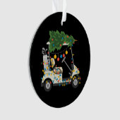 Golf Cart Christmas Tree Lights Xmas Sport Golfer Ornament (Vorderseite)