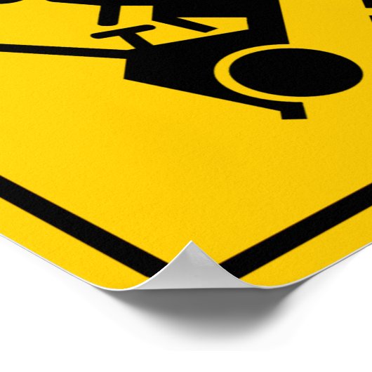 Golf Cart Crossing Highlights Poster (Ecke)