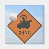 Golf Cart Crossing Magnet (Vorne)