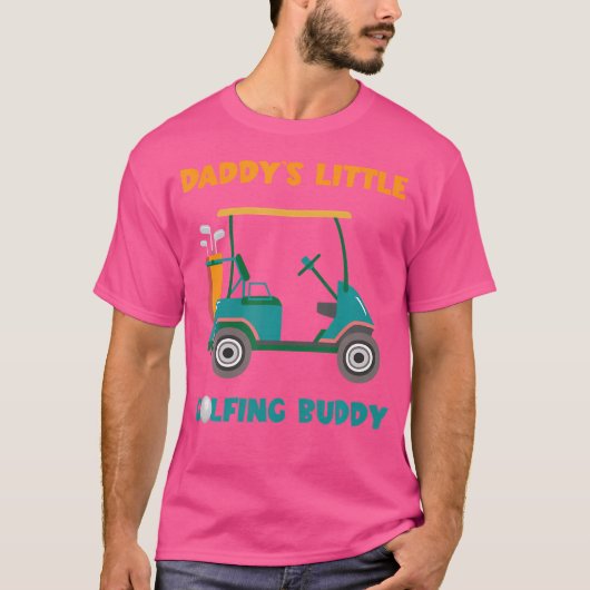 Golf Cart Daddy'S Little Golfing Buddy Golf Player T-Shirt (Vorderseite)