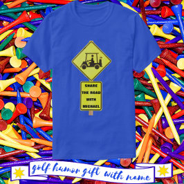 Golf Cart Driver mit Name T-Shirt