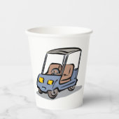 Golf Cart Fun Sports Vehicle Pappbecher (Vorderseite)
