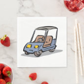 Golf Cart Fun Sports Vehicle Serviette (Beispiel)