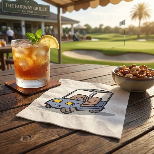 Golf Cart Fun Sports Vehicle Serviette