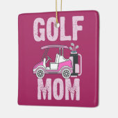 Golf Cart für Golf Mama Mutter Golfer Keramikornament (Links)