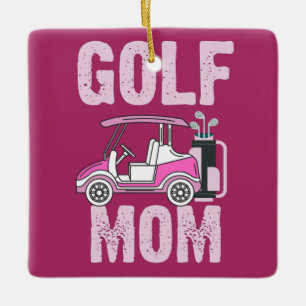 Golf Cart für Golf Mama Mutter Golfer Keramikornament