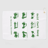 Golf Cart Gang Funny Golf Lover Geschenk Golfhandtuch (Horizontal)