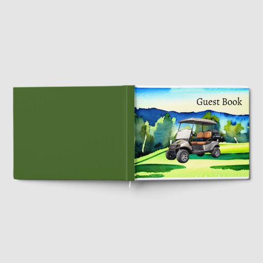 Golf Cart Gästebuch (Voll)