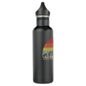 Golf Cart Gift Retro Evolution Golf Man Edelstahlflasche (Links)