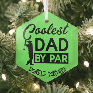 Golf Cart Glas-Ornament - Personalisierte Grafik Ornament Aus Glas