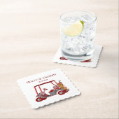 Golf Cart Golf-Tasche Schläger Hochzeit DIY Mehrfa Untersetzer (Vor Ort)