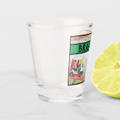 Golf Cart Golfer Spieler Name Vater Opa etc. Schnapsglas (Links)