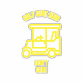 Golf Cart Haar macht Spaß beim Golfspielen Aufkleber (Vorderseite)