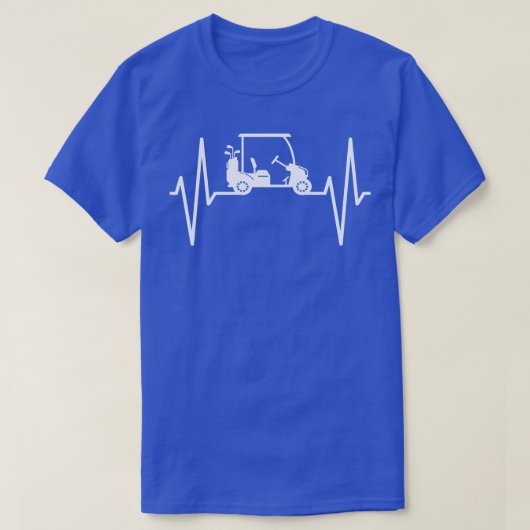 Golf Cart Heartbeat T-Shirt (Design vorne)