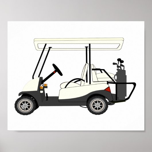 Golf Cart Kids Décor Print Poster (Vorne)