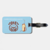 Golf Cart Landschaftlich League Club Logo-Bag Gepäckanhänger (Rückseite horizontal)