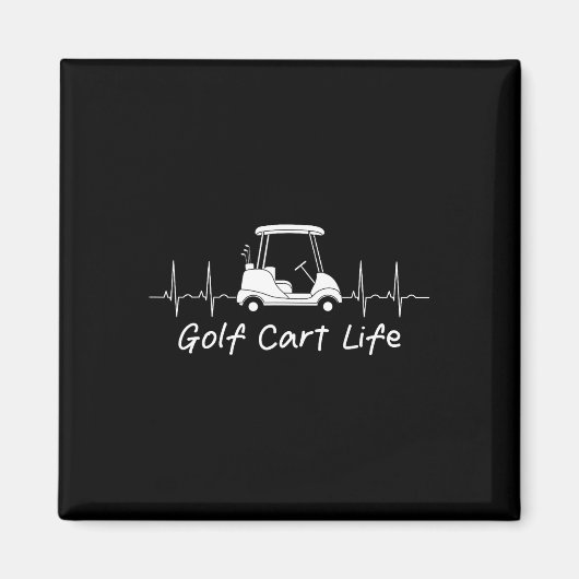 Golf Cart Life Funny Joke Parody Golfspielen Golfe Magnet (Vorne)