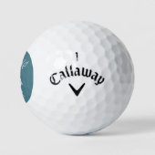 Golf Cart Live to Golf Monogram Initials Türkisch Golfball (Logo)