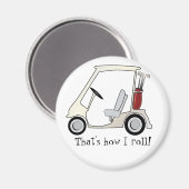 Golf_cart Magnet (Vorderseite/Rückseite)