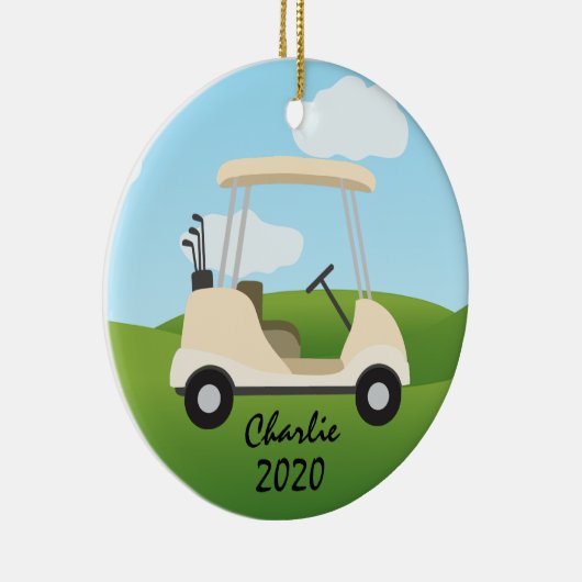 Golf Cart Ornament (Rechts)