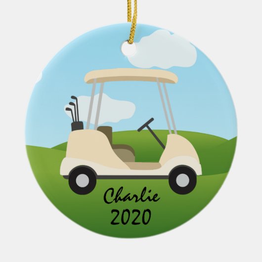 Golf Cart Ornament (Vorne)