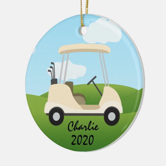 Golf Cart Ornament (Links)