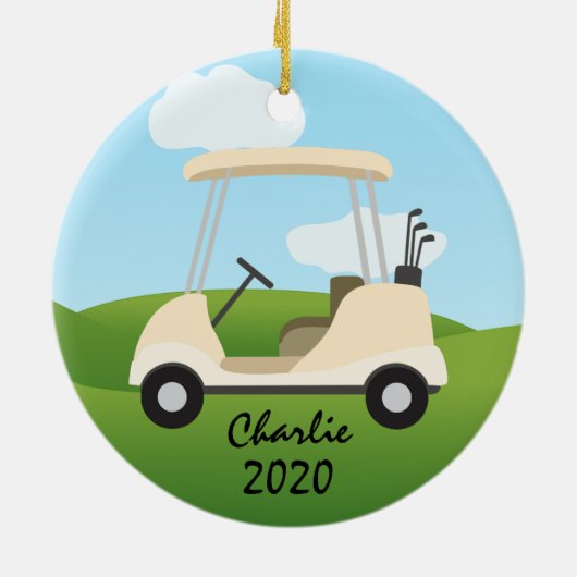 Golf Cart Ornament (Hinten)