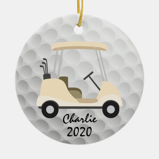 Golf Cart Ornament (Vorne)