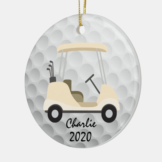 Golf Cart Ornament (Links)