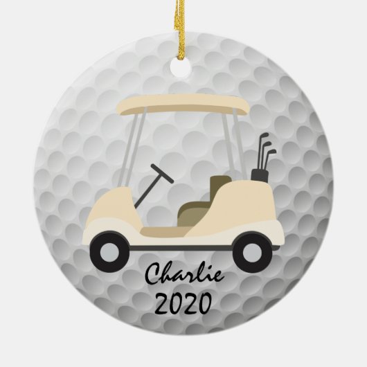 Golf Cart Ornament (Hinten)