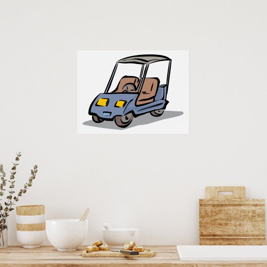 Golf Cart Poster (Küche)