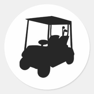 Golf Cart Runder Aufkleber