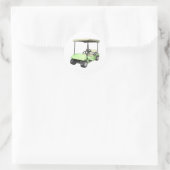 Golf Cart Runder Aufkleber (Tasche)
