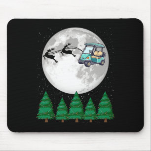 Golf Cart Santa Weihnachten Mousepad