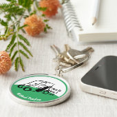 Golf Cart, so nehme ich Personalisierten Golf Schlüsselanhänger (Seite)