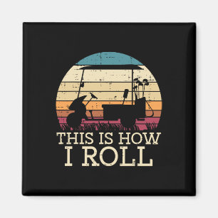 Golf Cart So nehme ich Retro Golfer Vater Männer Magnet