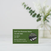 Golf Cart Theme Business Cards Visitenkarte (Stehend Vorderseite)