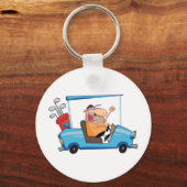 Golf Cart Typ Schlüsselanhänger (Vorderseite)