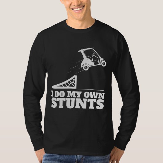 Golf Cart Unfall Ich tue meinen eigenen Stunts Spa T-Shirt (Vorderseite)