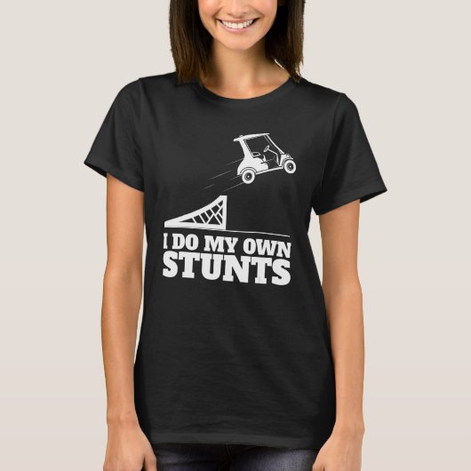 Golf Cart Unfall Ich tue meinen eigenen Stunts Spa T-Shirt (Vorderseite)